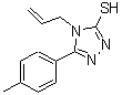 CAS 登录号：93378-58-6， 4-烯丙基-5-(4-甲基苯基)-4H-1,2,4-三唑-3-硫醇