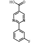 CAS 登录号：933988-24-0， 2-(3-氟苯基)-5-嘧啶羧酸