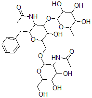 CAS#: 93414-07-4, Benzyl 2-Acetamido-6-O-(2-Acetamido-2-Deoxy-beta-Glucopyranosyl)-2-Deoxy-3-O-beta-Fucopyranosyl-alpha-Galactopyranoside