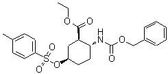 CAS 登录号：935470-10-3， (1R,2R,5R)-2-{[(苄氧基)羰基]氨基}-5-{[(4-甲基苯基)磺酰基]氧基}环己甲酸乙酯