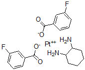 CAS 登录号：93557-19-8， (SP-4-2)-(1,2-环己烷二胺-N,N')双(3-氟苯甲酸-O)-铂