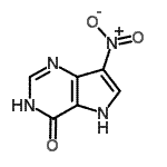 CAS 登录号：93587-26-9， 7-硝基-1,5-二氢-4H-吡咯并[3,2-d]嘧啶-4-酮
