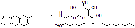 CAS#: 93620-54-3, 6-Anthracen-2-yl-N-[(E,2S,3R)-3-hydroxy-1-[(2R,3R,4S,5R,6R)-3,4,5-trihydroxy-6-(hydroxymethyl)oxan-2-yl]oxyoctadec-4-en-2-yl]hexanamide
