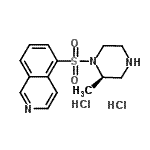 CAS#: 936233-10-2, 5-{[(2R)-2-Methyl-1-piperazinyl]sulfonyl}isoquinoline dihydrochloride