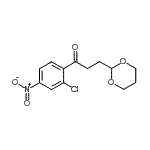 CAS 登录号：937040-35-2， 1-(2-氯-4-硝基苯基)-3-(1,3-二恶烷-2-基)-1-丙酮