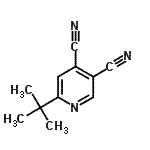 CAS#: 937615-39-9, 6-(2-Methyl-2-propanyl)-3,4-pyridinedicarbonitrile