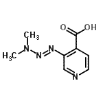 CAS#: 93772-12-4, 3-[(1E)-3,3-Dimethyl-1-triazen-1-yl]isonicotinic acid