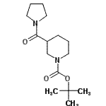 CAS#: 937724-78-2, 2-Methyl-2-propanyl 3-(1-pyrrolidinylcarbonyl)-1-piperidinecarboxylate