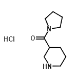 CAS 登录号：937724-81-7， 3-哌啶基(1-吡咯烷基)甲酮盐酸盐(1:1)