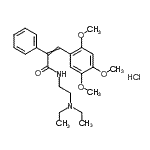 CAS#: 93777-67-4, N-[2-(Diethylamino)ethyl]-2-phenyl-3-(2,4,5-trimethoxyphenyl)acrylamide hydrochloride (1:1)