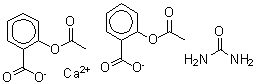CAS 登录号：93803-83-9， 2-乙酰氧基苯甲酸钙-脲(2:1:1)