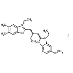 CAS 登录号：93857-89-7， 3-乙基-2-{2-[(3-乙基-5-甲氧基-1,3-苯并硒唑-2(3H)-亚基)甲基]-1-丁烯-1-基}-5,6-二甲基-1,3-苯并硒唑-3-鎓碘化物