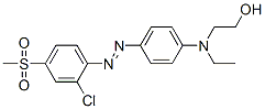 CAS#: 93858-04-9, 2-[[4-[[2-Chloro-4-(Methylsulphonyl)Phenyl]Azo]Phenyl]Ethylamino]Ethanol