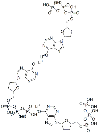 CAS 登录号：93858-64-1， 2',3'-二脱氧肌苷 5'-(四氢三磷酸酯)三锂盐