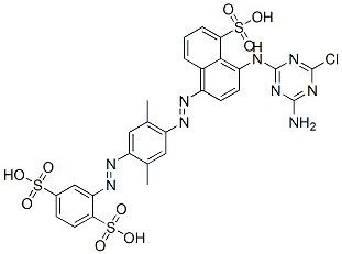 CAS#: 93892-90-1, 2-[[4-[[4-[(4-Amino-6-Chloro-1,3,5-Triazin-2-Yl)Amino]-5-Sulpho-1-Naphthyl]Azo]-2,5-Dimethylphenyl]Azo]Benzene-1,4-Disulphonic Acid