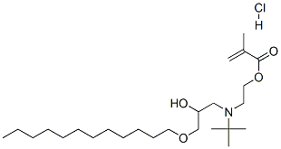 CAS#: 93893-00-6, 2-[(1,1-Dimethylethyl)[3-(Dodecyloxy)-2-Hydroxypropyl]Amino]Ethyl Methacrylate Hydrochloride