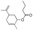 CAS 登录号：93919-04-1， 2-甲基-5-(1-甲基乙烯)-2-环己烯-1-基丁酸酯