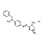 CAS#: 93923-64-9, 3-({4-[Benzyl(methyl)amino]phenyl}diazenyl)-1,4-dimethyl-4,5-dihydro-1H-1,2,4-triazol-1-ium hydroxide