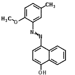CAS 登录号：93940-03-5， 4-[(2-甲氧基-5-甲基苯基)偶氮]-1-萘酚