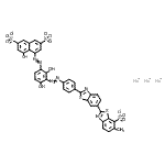 CAS#: 93940-05-7, Trisodium 4-[(2,4-dihydroxy-3-{[4-(6-methyl-7-sulfonato-2,6'-bi-1,3-benzothiazol-2'-yl)phenyl]diazenyl}phenyl)diazenyl]-5-hydroxy-2,7-naphthalenedisulfonate