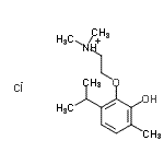 CAS#: 93940-18-2, 2-(2-Hydroxy-6-isopropyl-3-methylphenoxy)-N,N-dimethylethanaminium chloride
