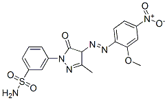 CAS#: 93940-52-4, 3-[4,5-Dihydro-4-[(2-Methoxy-4-Nitrophenyl)Azo]-3-Methyl-5-Oxo-1H-Pyrazol-1-Yl]Benzenesulphonamide