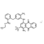 CAS#: 93942-77-9, Sodium 1-amino-4-({5-[2-(ethoxycarbonyl)benzyl]-2-methylphenyl}amino)-9,10-dioxo-9,10-dihydro-2-anthracenesulfonate