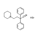 CAS 登录号：93962-63-1， 2,2-二苯基-4-(1-哌啶基)丁腈氢溴酸盐(1:1)