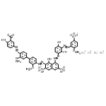 CAS#: 93964-63-7, Tetrasodium 5-[(4'-{[8-({2,4-dihydroxy-3-[(2-methoxy-5-sulfonatophenyl)diazenyl]phenyl}diazenyl)-1-hydroxy-3,6-disulfonato-2-naphthyl]diazenyl}-3,3'-dimethoxy-4-biphenylyl)diazenyl]-2-hydroxybenzoate