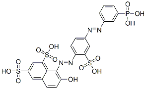 CAS#: 93966-72-4, 7-Hydroxy-8-[[4-[(3-Phosphonophenyl)Azo]-2-Sulphophenyl]Azo]Naphthalene-1,3-Disulphonic Acid