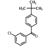 CAS 登录号：93977-28-7， (3-氯苯基)[4-(2-甲基-2-丙基)苯基]甲酮