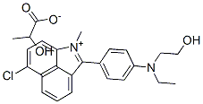 CAS#: 93981-03-4, 6-Chloro-2-(4-(Ethyl(2-Hydroxyethyl)Amino)Phenyl)-1-Methylbenz(cd)Indolium Lactate