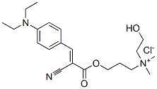 CAS 登录号：93981-78-3， [3-[[2-氰基-3-[4-(二乙基氨基)苯基]-1-氧代烯丙基]氧基]丙基](2-羟基乙基)二甲基氯化铵