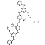 CAS#: 93982-93-5, Disodium 2,2'-[(E)-1,2-ethenediyl]bis(5-{[4-anilino-6-(2-hydroxyethoxy)-1,3,5-triazin-2-yl]amino}benzenesulfonate)