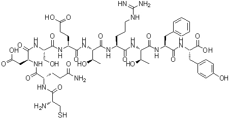 CAS 登录号：94040-53-6， 半胱氨酰谷氨酰胺酰-alpha-天冬氨酰丝氨酰-alpha-谷氨酰苏氨酰精氨酰苏氨酰苯基丙氨酰酪氨酸