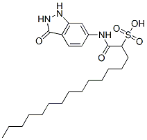 CAS#: 94087-61-3, 1-[(2,3-Dihydro-3-Oxo-1H-Indazol-6-Yl)Amino]-1-Oxohexadecane-2-Sulphonic Acid