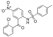 CAS 登录号：94107-56-9， N-[2-(2-氯苯甲酰基)-4-硝基苯基]对甲苯磺酰胺