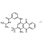CAS#: 94107-94-5, Sodium 1-amino-4-{[3-(isopropylcarbamoyl)phenyl]amino}-9,10-dioxo-9,10-dihydro-2-anthracenesulfonate