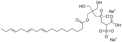 CAS#: 94113-59-4, Disodium 4-(2,2-Bis(Hydroxymethyl)-3-((1-Oxooctadeca-9,12,15-Trienyl)Oxy)Propyl) 2-Sulphonatosuccinate