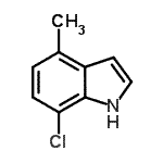 CAS#: 941294-27-5, 7-Chloro-4-methyl-1H-indole