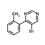 CAS#: 941294-34-4, 5-Bromo-4-(2-methylphenyl)pyrimidine