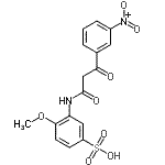 CAS 登录号：94134-37-9， 4-甲氧基-3-{[3-(3-硝基苯基)-3-氧代丙酰]氨基}苯磺酸