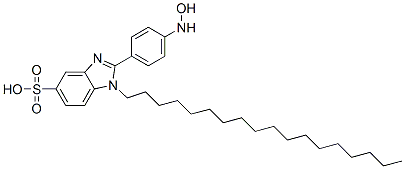 CAS 登录号：94134-62-0， 2-[4-(羟基氨基)苯基]-1-十八烷基-1H-苯并咪唑-5-磺酸