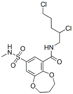 CAS#: 94134-90-4, N-(2,5-Dichloropentyl)-3,4-Dihydro-8-(N-Methylsulphamoyl)-2H-1,5-Benzodioxepin-6-Carboxamide
