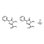 CAS#: 94200-80-3, Bis(4-Amino-4,5-Dihydro-5-Oxo-1-Phenyl-1H-Pyrazole-3-Carboxamidine) Sulphate