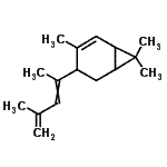 CAS#: 94201-04-4, 4-(1,3-dimethylbuta-1,3-dienyl)-3,7,7-trimethyl-bicyclo[4.1.0]hept-2-ene