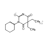 CAS#: 94201-51-1, sodium 1-(1-cyclohexenyl)-5,5-diethyl-4,6-dioxo-pyrimidin-2-olate