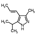 CAS 登录号：94223-05-9， 5-异丙基-3-甲基-4-[(1E)-1-丙烯-1-基]-1H-吡唑
