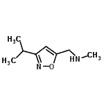 CAS#: 942519-65-5, 1-(3-Isopropyl-1,2-oxazol-5-yl)-N-methylmethanamine