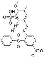 CAS#: 94276-10-5, 5-Methoxy-4-Methyl-2-[[4-Nitro-2-(Phenylsulphonyl)Phenyl]Azo]Benzenediazonium Hydrogen Sulphate